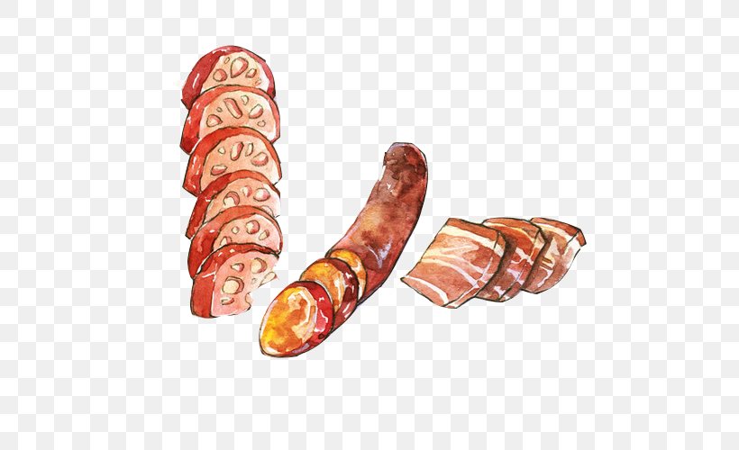 Sobrassada Mortadella Bacon Ham Cervelat, PNG, 500x500px, Sobrassada, Animal Source Foods, Bacon, Bologna Sausage, Bratwurst Download Free