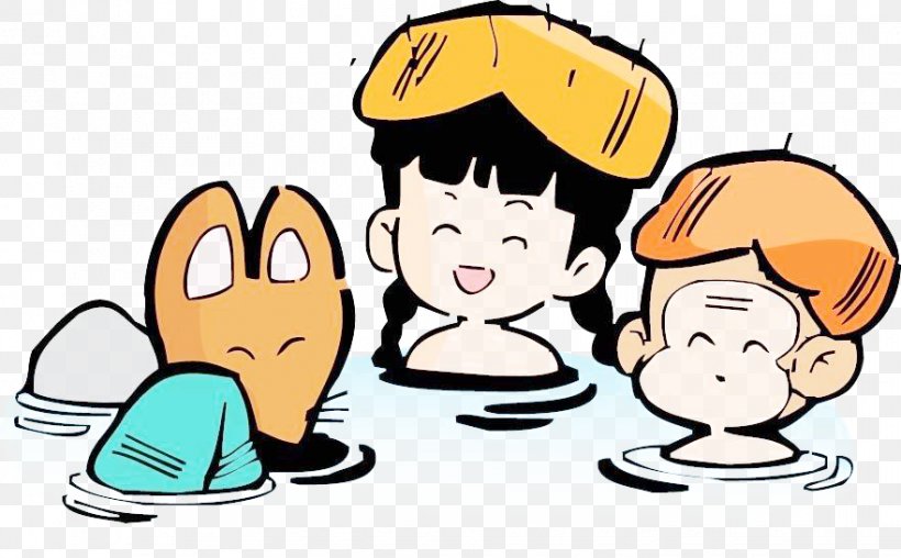 Hot Spring Cartoon Illustration, PNG, 881x546px, Hot Spring, Area, Cartoon, Child, Communication Download Free