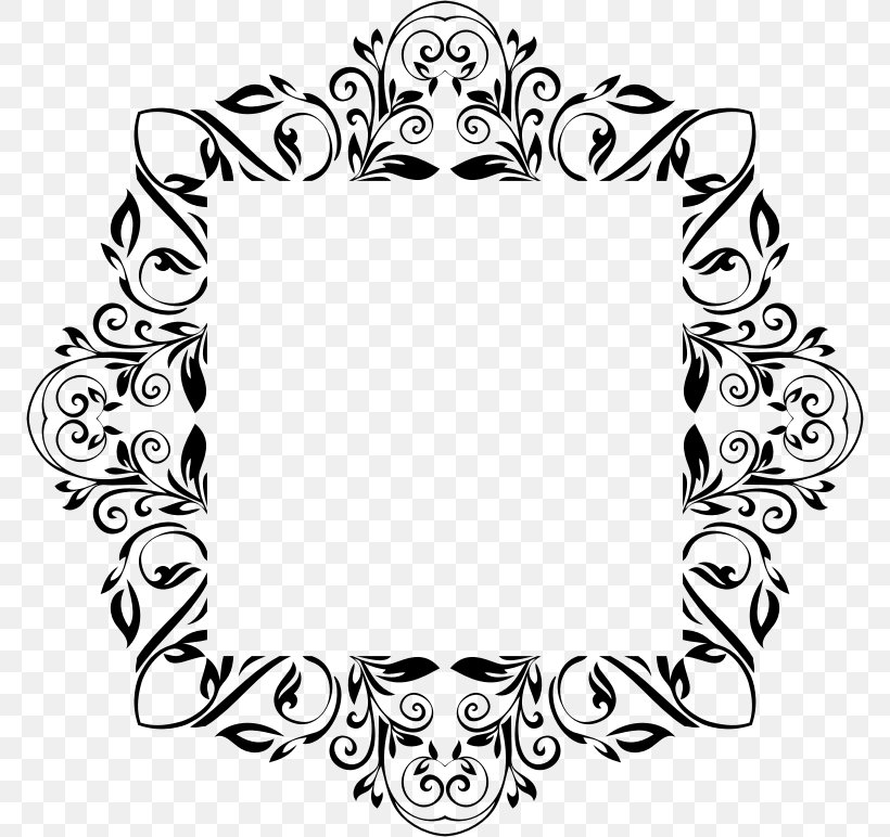 Magic Mirror Art Black And White Clip Art, PNG, 772x772px, Magic Mirror, Area, Art, Black, Black And White Download Free