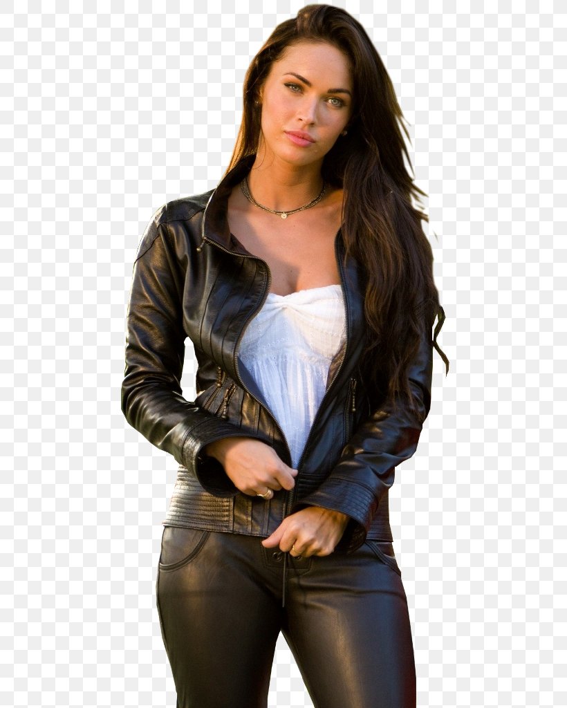 Megan Fox Optimus Prime Transformers: Revenge Of The Fallen Leather Jacket, PNG, 682x1024px, Megan Fox, Brown Hair, Celebrity, Fashion Model, Female Download Free
