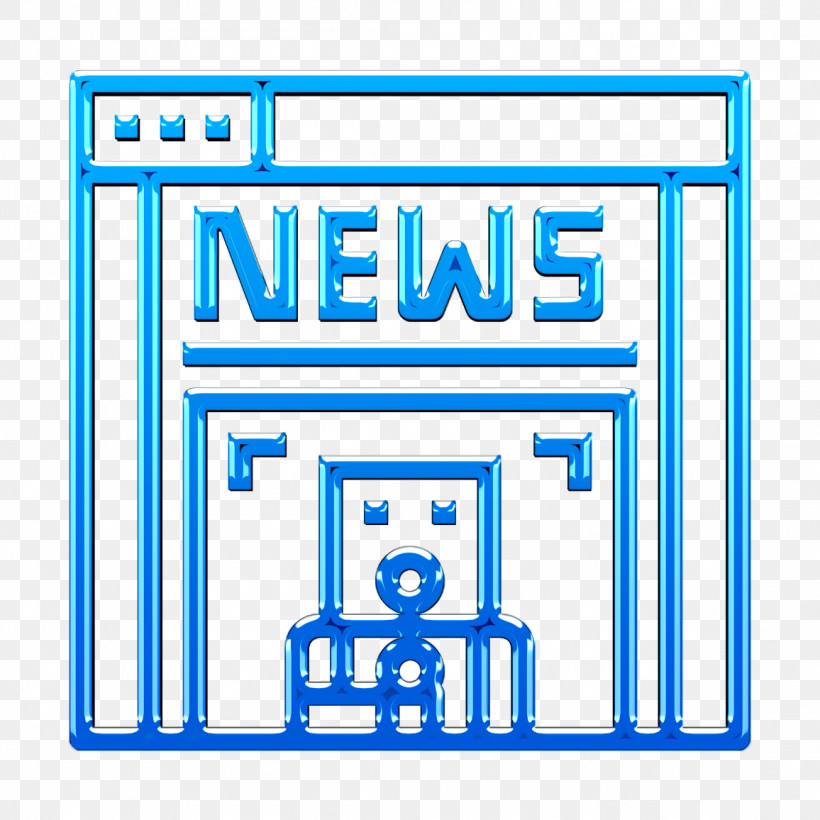 Ui Icon News Icon Newspaper Icon, PNG, 1156x1156px, Ui Icon, Electric Blue, Line, News Icon, Newspaper Icon Download Free