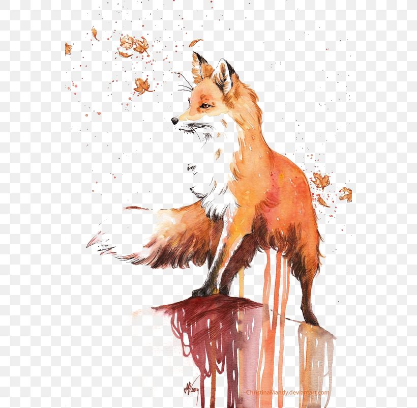 Watercolor Painting Red Fox Drawing, PNG, 564x802px, Watercolor Painting, Art, Art Museum, Carnivoran, Deviantart Download Free