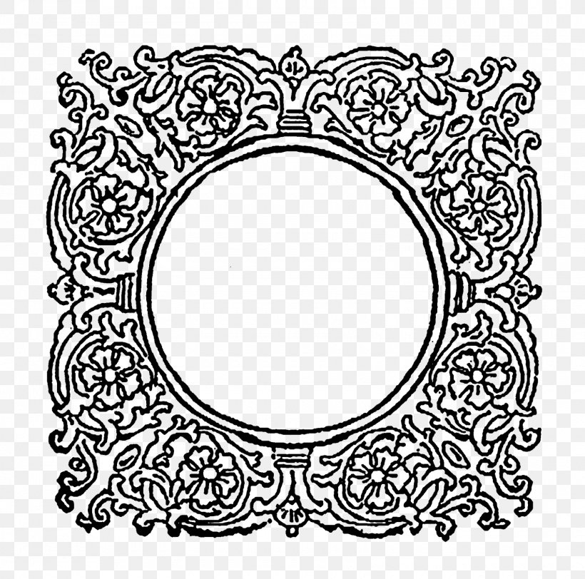 Digital Stamp Picture Frames Computer Decorative Arts Pattern, PNG, 1600x1586px, Digital Stamp, Area, Black And White, Computer, Craft Download Free
