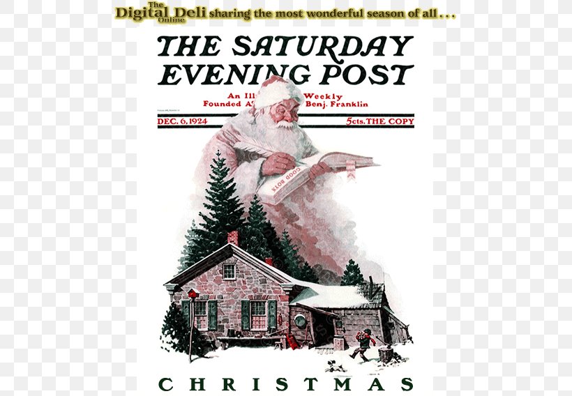 Santa Claus The Saturday Evening Post War News Magazine A Visit From St. Nicholas, PNG, 493x568px, Santa Claus, Advertising, Art, Christmas, December Download Free