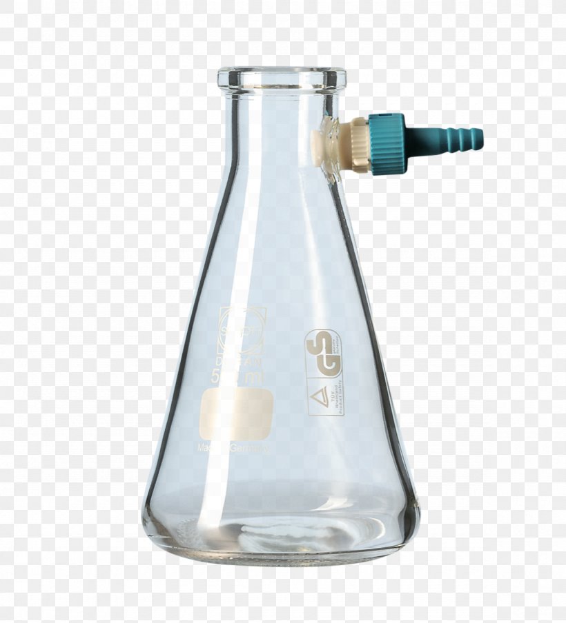 Glass Laboratory Flasks Erlenmeyer Flask Duran Büchner Flask, PNG, 1180x1302px, Glass, Barware, Borosilicate Glass, Bottle, Duran Download Free