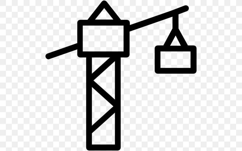 Crane Pictogram Cần Trục Tháp Symbol, PNG, 512x512px, Crane, Architectural Engineering, Area, Black, Black And White Download Free