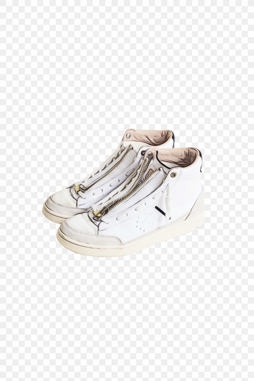 White Shoe Beige Sneakers Walking Shoe, PNG, 1200x1800px, Watercolor, Beige, Crosstraining, Paint, Shoe Download Free