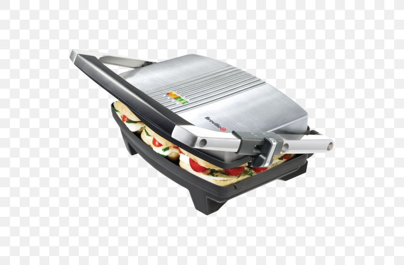 Panini Toast Barbecue Pie Iron Breville, PNG, 538x538px, Panini, Barbecue, Breville, Brushed Metal, Contact Grill Download Free