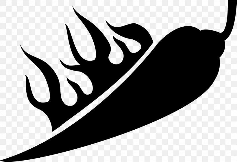 Chili Pepper Food Logo Clip Art, PNG, 980x670px, Chili Pepper, Black And White, Black Pepper, Brand, Food Download Free