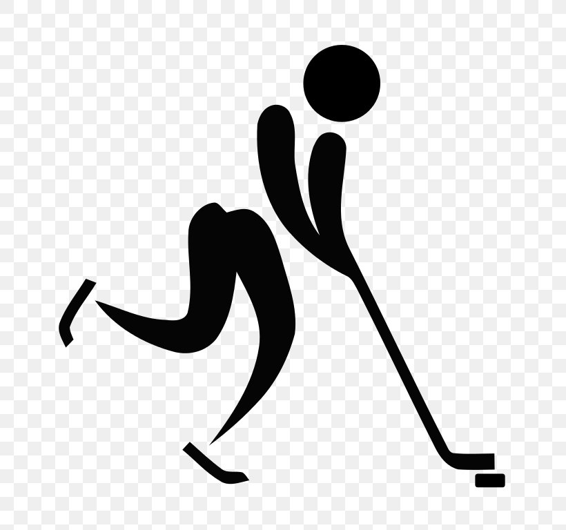 2018 Winter Olympics Floorball Ice Hockey Sport Pictogram, PNG, 768x768px, Floorball, Area, Artwork, Black, Black And White Download Free
