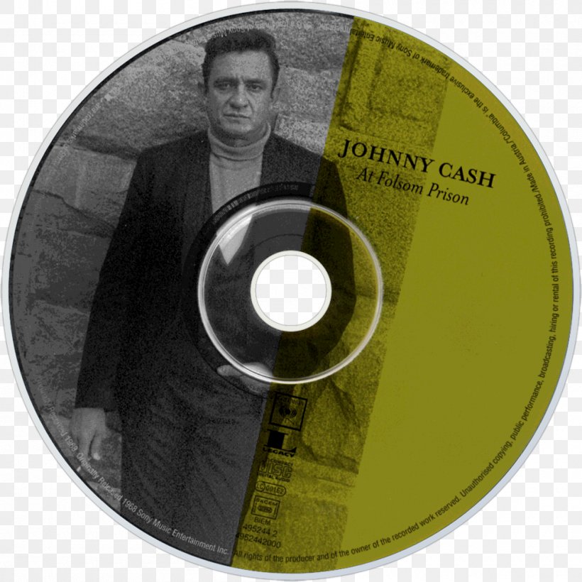 Compact Disc At Folsom Prison Album Fan Art Disk Image, PNG, 1000x1000px, Compact Disc, Album, Brand, Data Storage Device, Disk Image Download Free