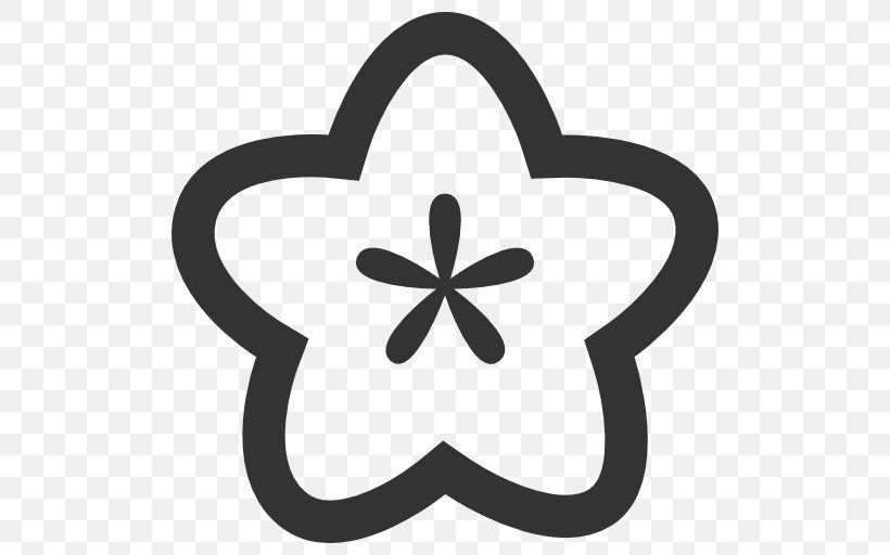 Flower Petal Download Icon Design, PNG, 512x512px, Flower, Black And White, Cherry Blossom, Color, Favicon Download Free