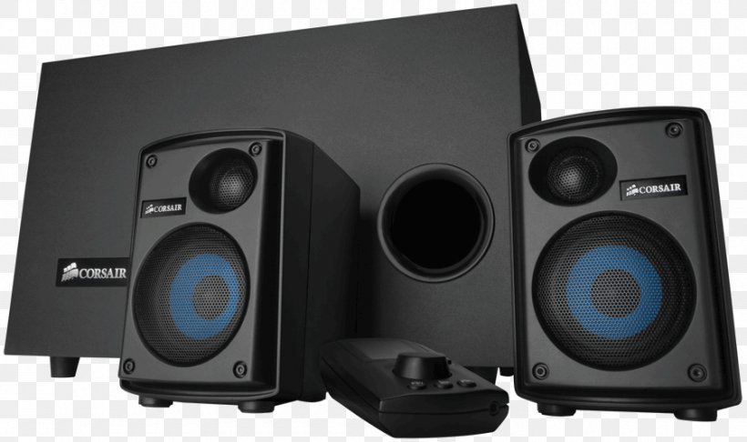 Corsair Gaming Audio Series SP2500 Loudspeaker Corsair Components Computer Speakers, PNG, 900x534px, Loudspeaker, Audio, Audio Equipment, Audio Power, Car Subwoofer Download Free