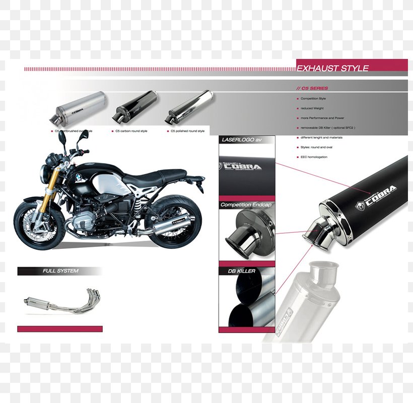 Exhaust System BMW R NineT Car Motorcycle BMW Motorrad, PNG, 800x800px, Exhaust System, Automotive Design, Automotive Exhaust, Automotive Exterior, Bicycle Accessory Download Free