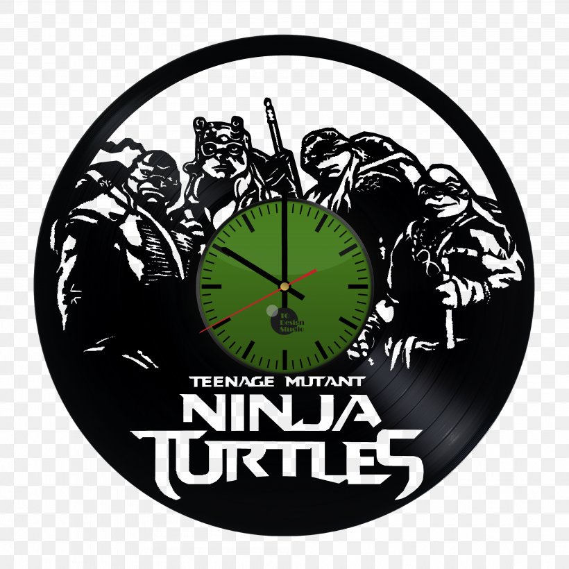 Teenage Mutant Ninja Turtles Raphael Clock Phonograph Record, PNG, 4016x4016px, Teenage Mutant Ninja Turtles, Brand, Clock, Dagger, Gift Download Free
