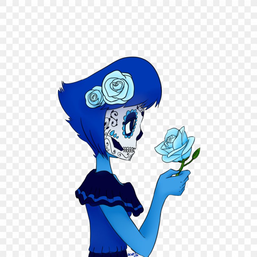 Day Of The Dead Death Lapis Lazuli, PNG, 2000x2000px, Day Of The Dead, Art, Cartoon, Death, Electric Blue Download Free