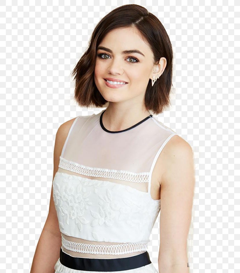 Lucy Hale Pretty Little Liars Aria Montgomery Hairstyle Bob Cut, PNG, 700x933px, Watercolor, Cartoon, Flower, Frame, Heart Download Free