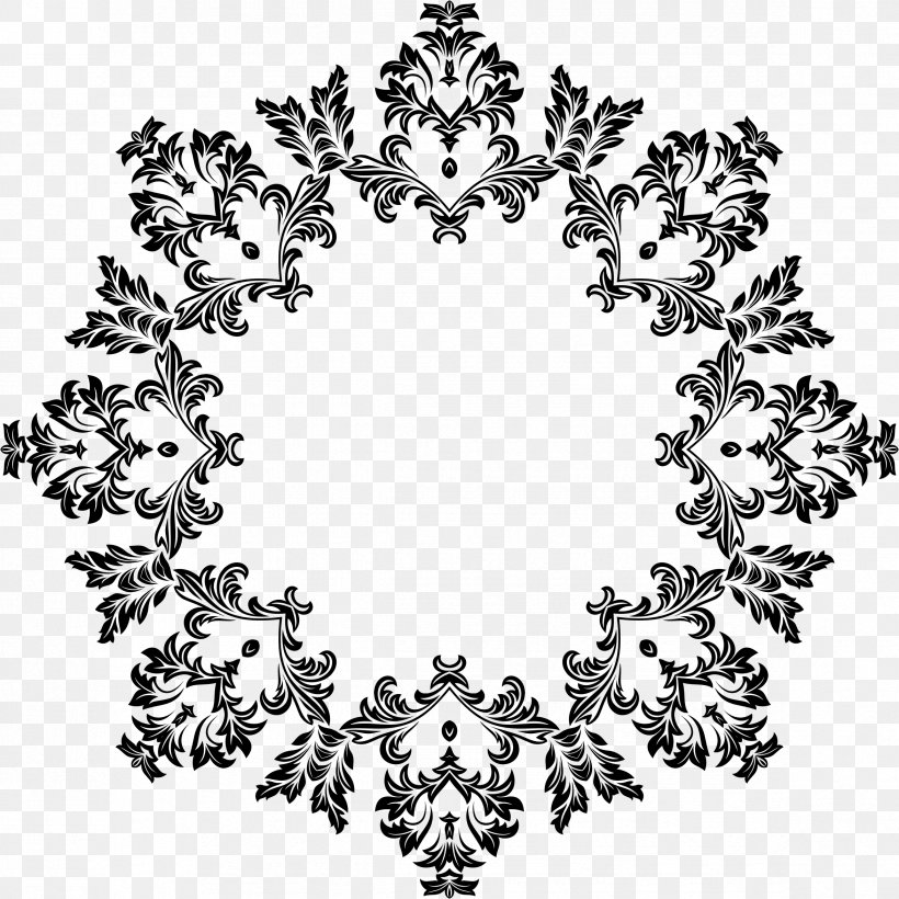 Ornament Decorative Arts Floral Design, PNG, 2346x2346px, Ornament, Black And White, Body Jewelry, Decorative Arts, Floral Design Download Free