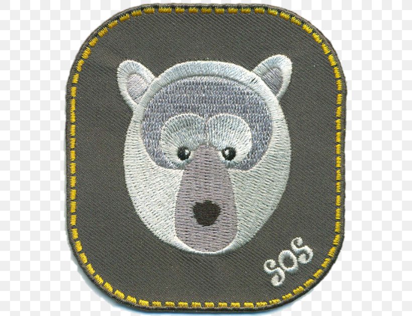 Polar Bear Embroidered Patch Iron-on Tiger, PNG, 571x630px, Polar Bear, Abziehtattoo, Applique, Bear, Embroidered Patch Download Free