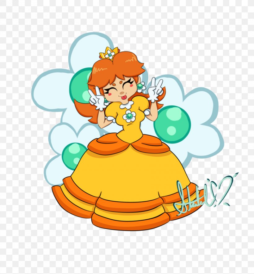 Royalty-free Princess Daisy Clip Art, PNG, 861x927px, Royaltyfree, Artwork, Banco De Imagens, Deviantart, Fictional Character Download Free