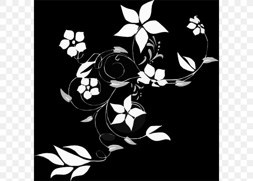 Vine Black And White Illustration, PNG, 600x588px, Vine, Art, Black, Black And White, Drawing Download Free