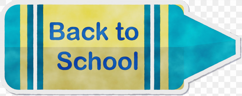 Logo Yellow Font Teal Line, PNG, 4141x1658px, Back To School, Education, Geometry, Line, Logo Download Free