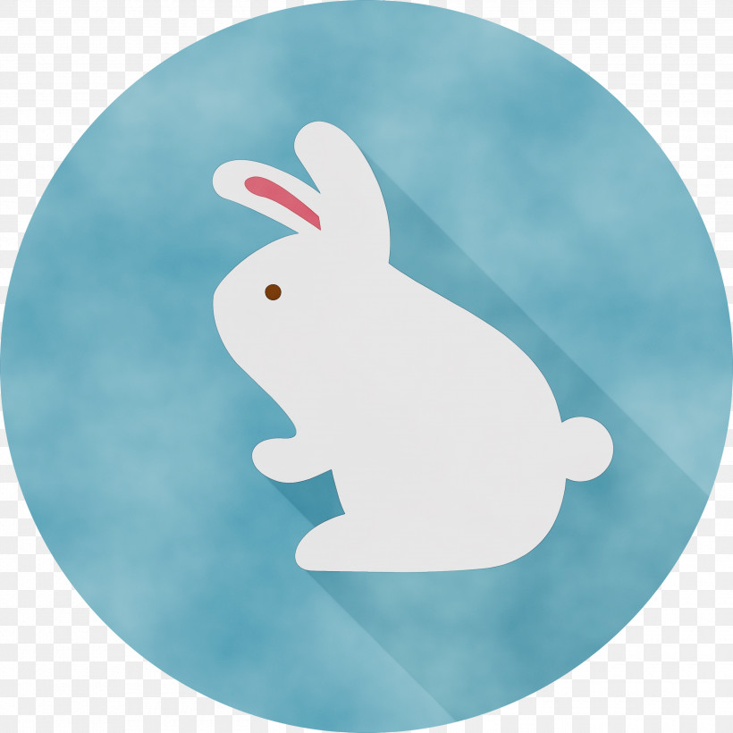 Rabbit Hares Microsoft Azure, PNG, 3000x3000px, Rabbit, Microsoft Azure, Paint, Watercolor, Wet Ink Download Free