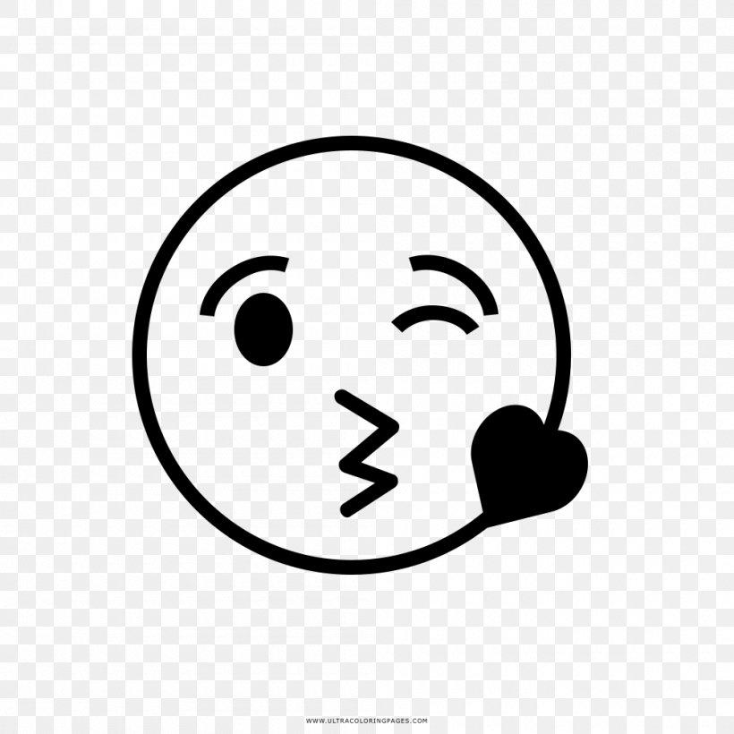 Coloring Book Drawing Smiley Black And White Nose, PNG, 1000x1000px, Coloring Book, Area, Black, Black And White, Book Download Free