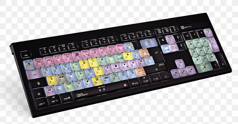 Computer Keyboard LogicKeyboard Adobe Premiere Pro Wireless Keyboard Keyboard Shortcut Apple, PNG, 1000x520px, Computer Keyboard, Adobe Premiere Pro, Adobe Systems, Apple, Computer Download Free