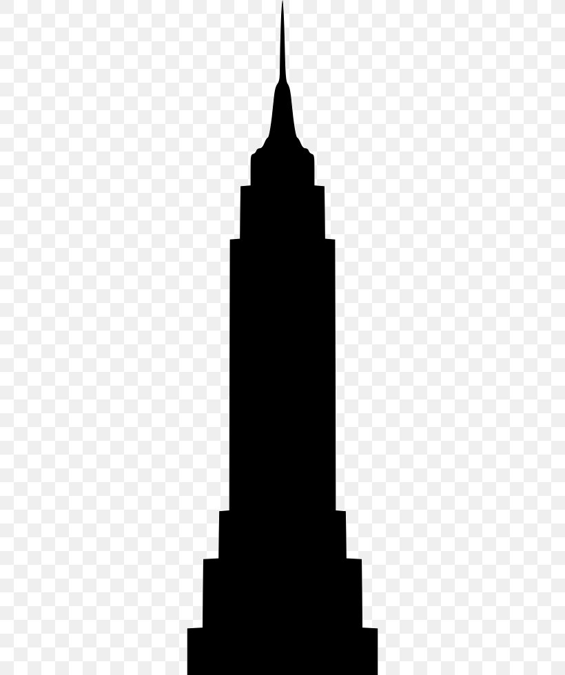 Empire State Building Landmark, PNG, 278x980px, Empire State Building, Black And White, Building, Landmark, Monochrome Download Free