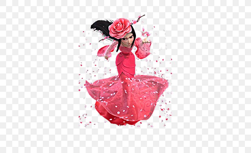 China Menshen Fairy Flower, PNG, 500x500px, China, Animation, Art, Cartoon, Deity Download Free