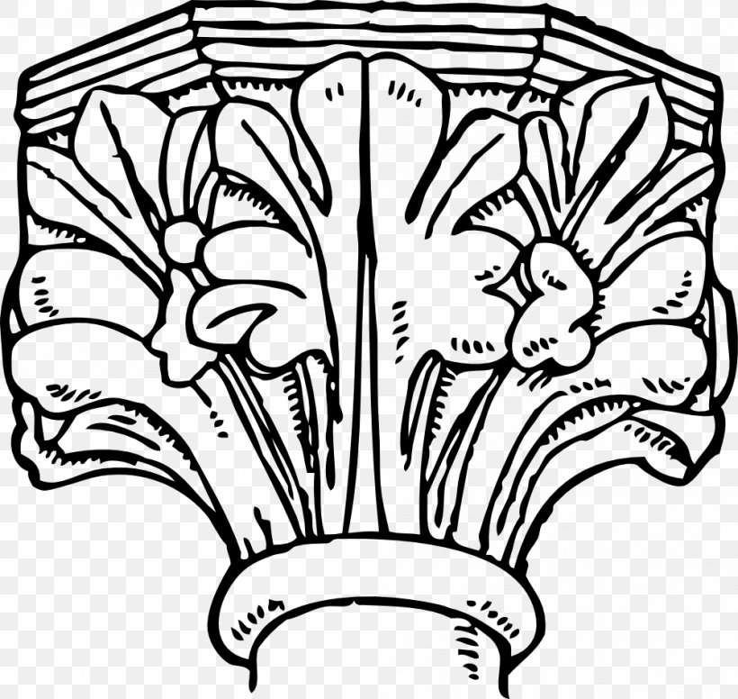 Clip Art Gothic Architecture Vector Graphics, PNG, 999x946px, Architecture, Ancient Greek Architecture, Art, Blackandwhite, Capital Download Free