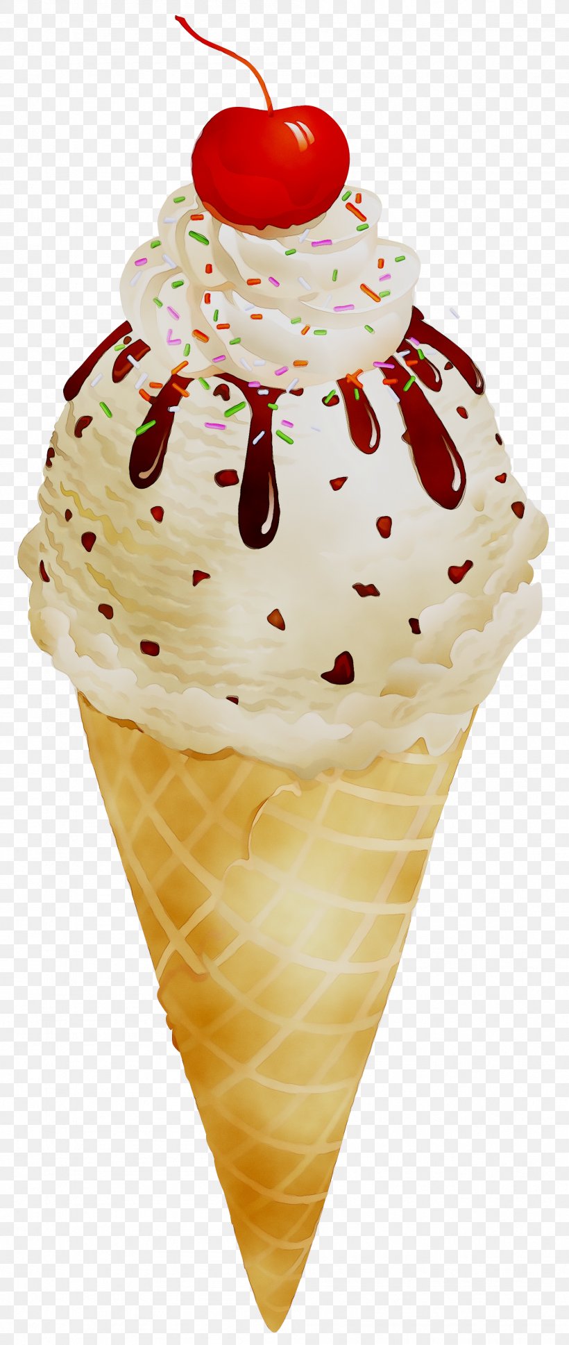 Sundae Ice Cream Cones Milkshake Gelato, PNG, 1901x4492px, Sundae, Chocolate Ice Cream, Cone, Cream, Cuisine Download Free