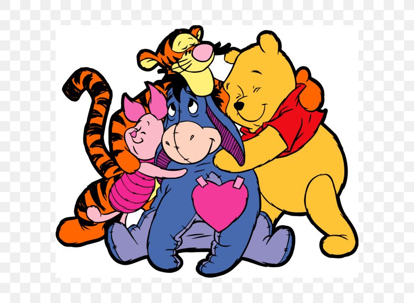 Winnie-the-Pooh Piglet Eeyore Tigger Hundred Acre Wood, PNG, 600x600px, Winniethepooh, Art, Artwork, Eeyore, Fictional Character Download Free