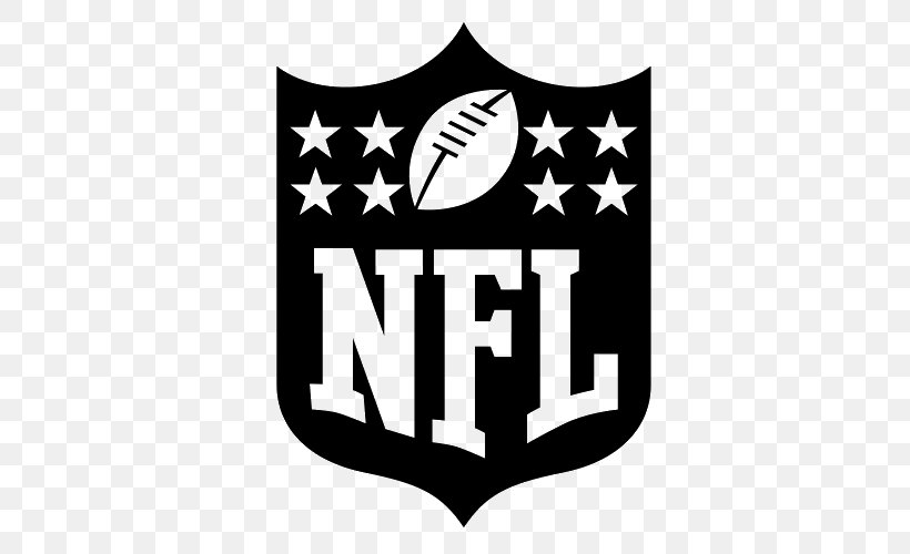 2017 NFL Season Logo American Football, PNG, 500x500px, 2017 Nfl Season, American Football, Black And White, Brand, Logo Download Free