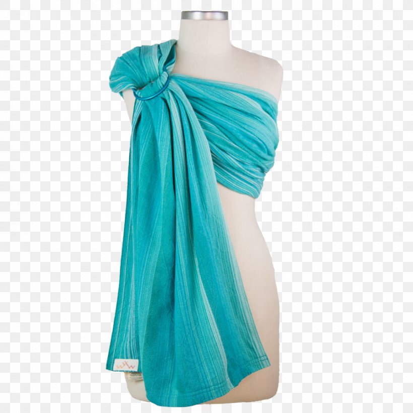 Baby Sling Woven Fabric Weaving Silk Infant, PNG, 900x900px, Baby Sling, Aqua, Day Dress, Dress, Ifwe Download Free