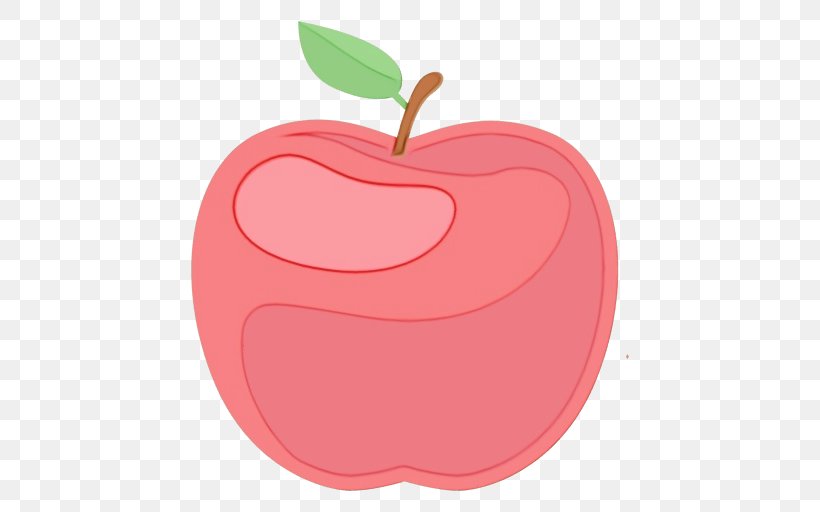 Apple Fruit Pink Red Plant, PNG, 512x512px, Watercolor, Apple, Food, Fruit, Leaf Download Free