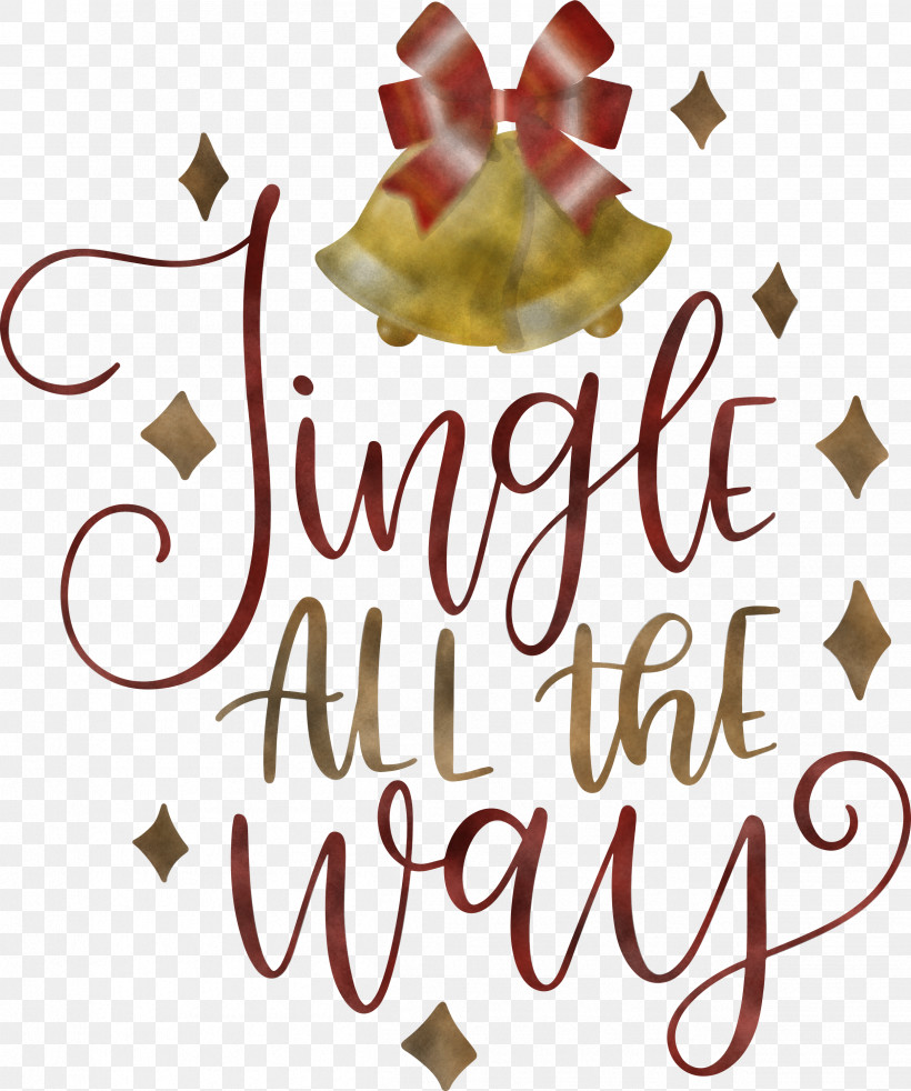 Jingle All The Way Christmas, PNG, 2503x3000px, Jingle All The Way, Calligraphy, Christmas, Christmas Archives, Data Download Free
