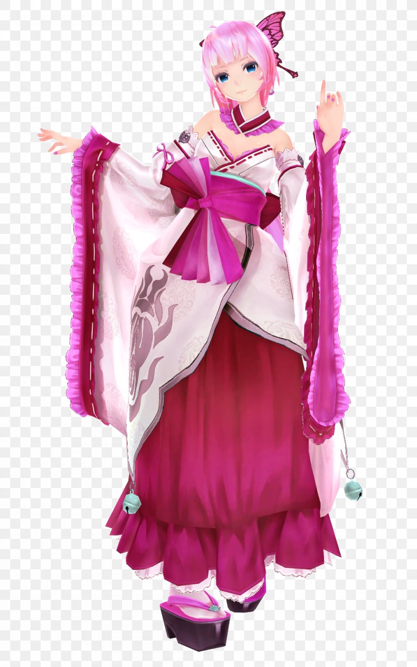 Kimono Megurine Luka MikuMikuDance Hatsune Miku Yukata, PNG, 1000x1600px, Kimono, Art, Character, Clothing, Cosplay Download Free