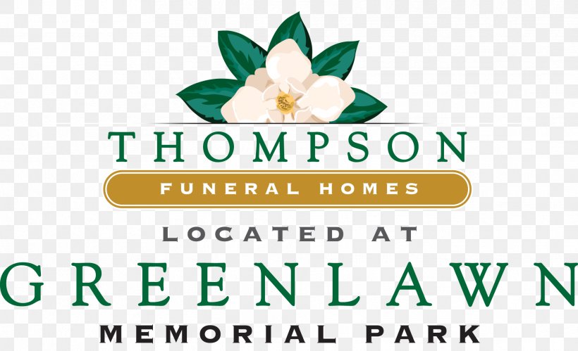 Thompson Funeral Home At Greenlawn Memorial Park Logo Brand Font, PNG, 1924x1171px, Logo, Brand, College, Columbia, Flower Download Free