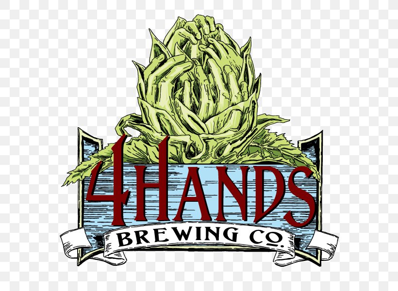 4 Hands Brewing Co Beer India Pale Ale Brewery Hops, PNG, 600x600px, Beer, Brand, Brewery, Fictional Character, Food Download Free