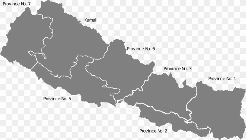 Provinces Of Nepal World Map Royalty-free, PNG, 1200x683px, Map, Black And White, Diagram, Drawing, Mapa Polityczna Download Free