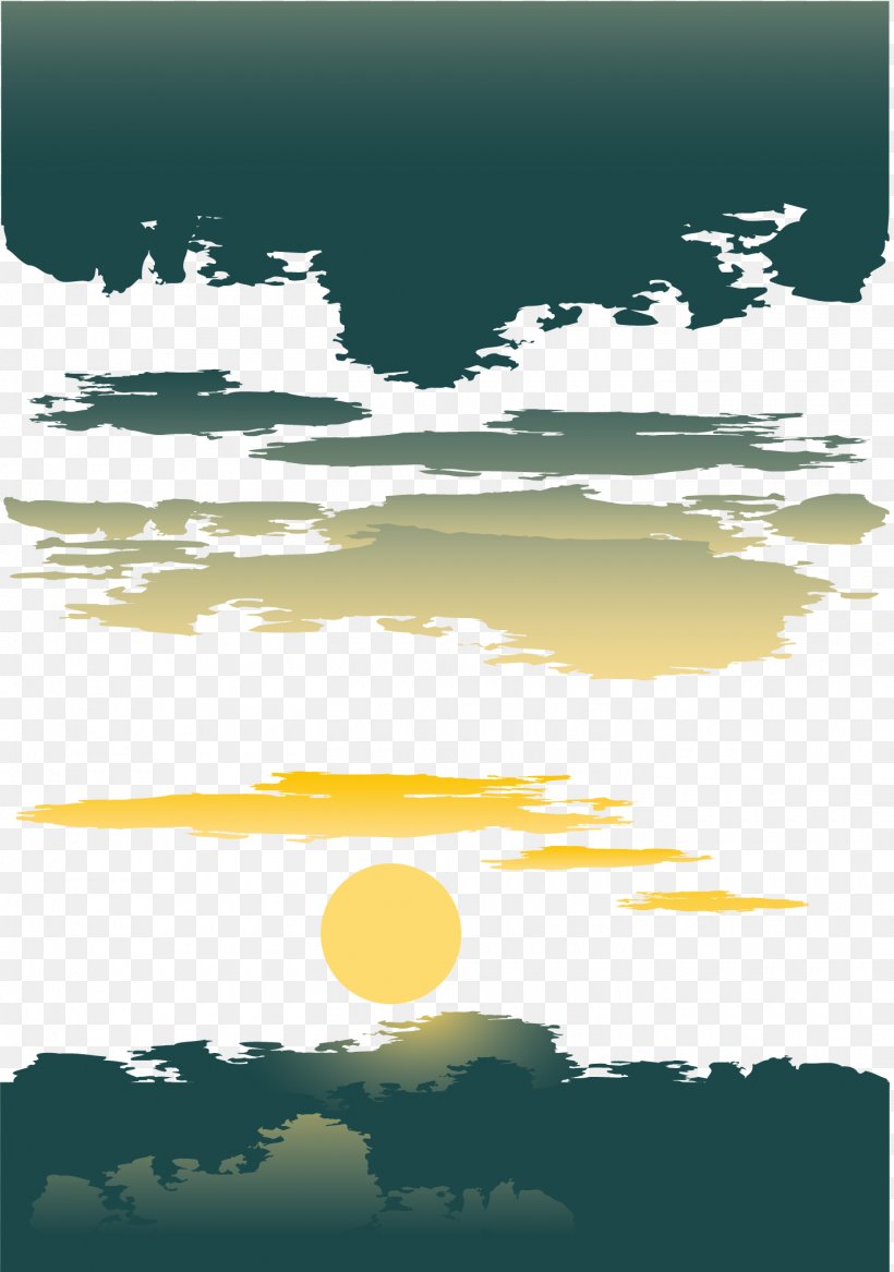 Sunset Sunset Vector, PNG, 1420x2021px, Sky, Afterglow, Cloud, Daytime, Designer Download Free