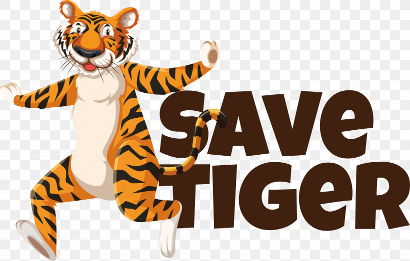 Tiger Cartoon Cat Logo Small, PNG, 8063x5148px, Tiger, Biology, Cartoon, Cat, Logo Download Free