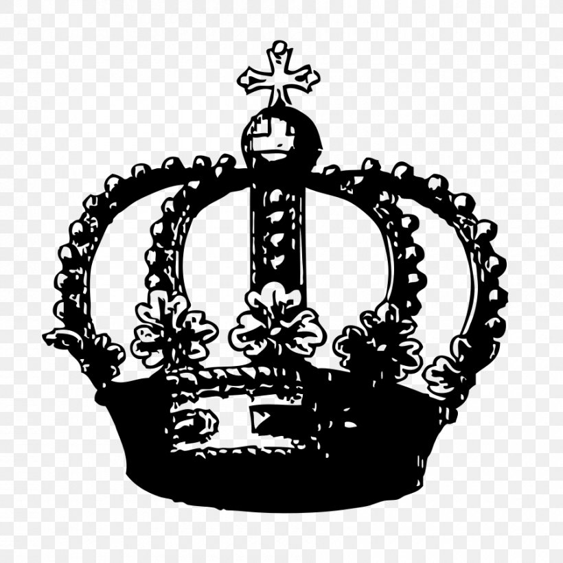 Crown Clip Art, PNG, 900x900px, Crown, Black And White, Monochrome, Monochrome Photography, Pixabay Download Free
