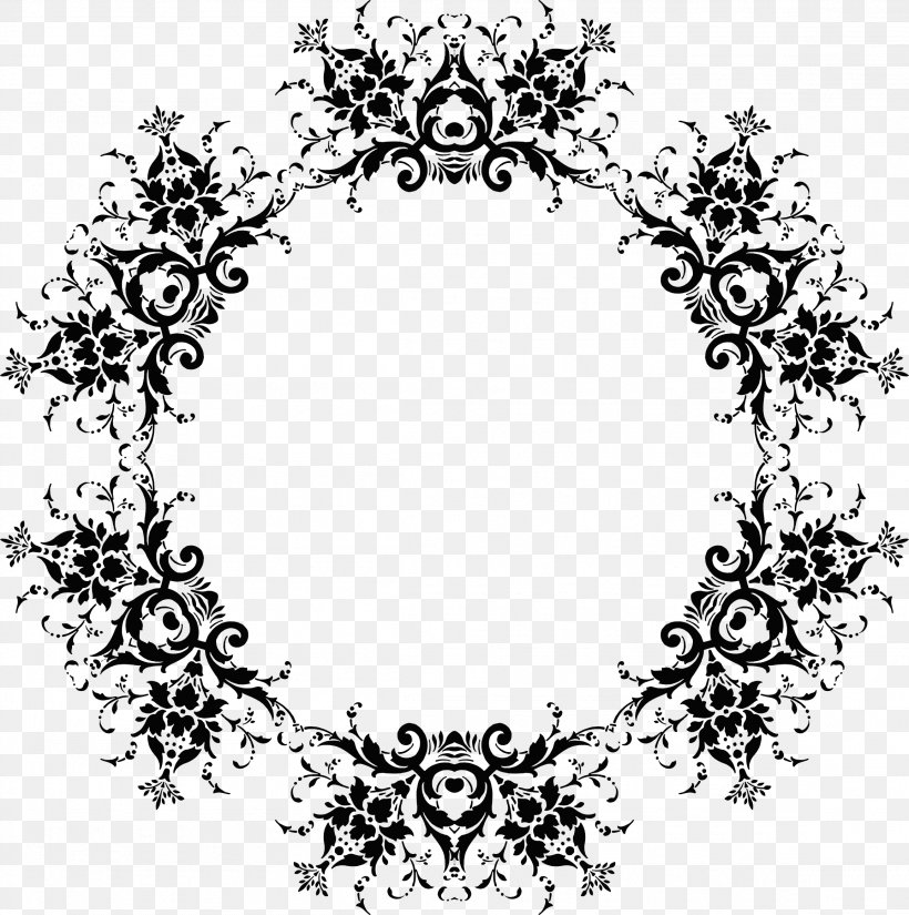 Picture Frames Clip Art, PNG, 2308x2324px, Picture Frames, Area, Art, Black And White, Body Jewelry Download Free
