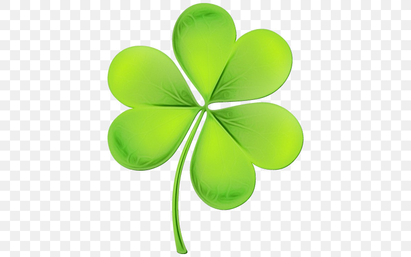 Shamrock, PNG, 512x512px, Watercolor, Clover, Flower, Green, Leaf Download Free