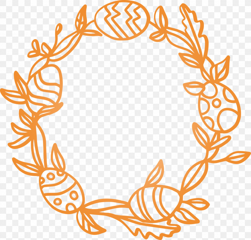 Easter Day Frame Easter Egg Frame, PNG, 2999x2878px, Easter Day Frame, Circle, Easter Egg Frame, Leaf, Ornament Download Free