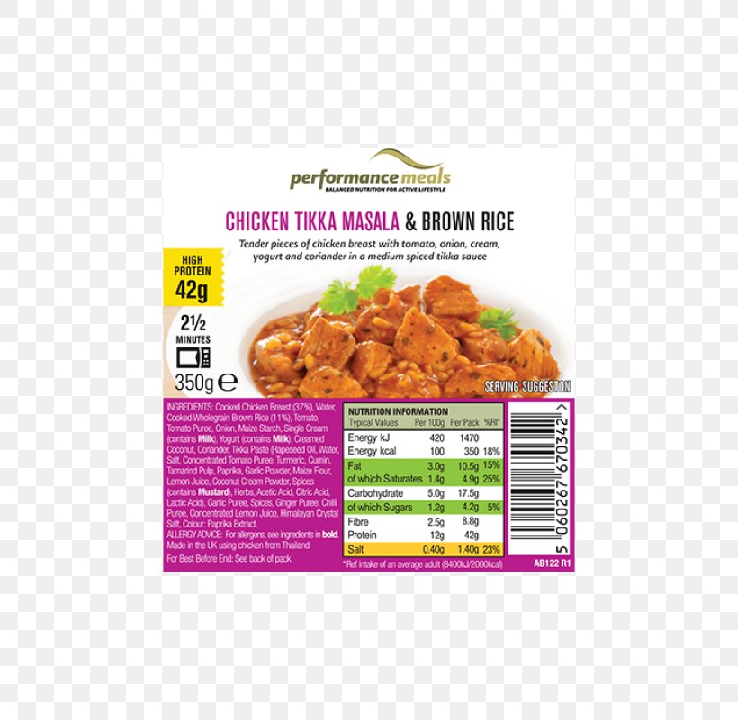 Chicken Tikka Masala Jalfrezi, PNG, 800x800px, Chicken Tikka, Brand, Brown Rice, Chicken, Chicken As Food Download Free