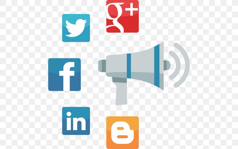 Social Media Digital Marketing, PNG, 512x512px, Social Media, Area, Blue, Brand, Communication Download Free